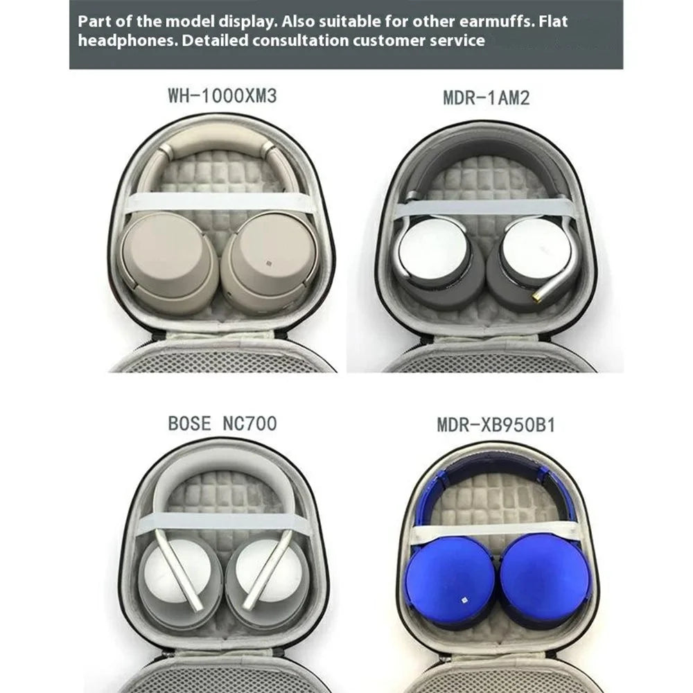 Headphone Headset Case For Sony WH-CH720N / Bose NC 700 / Edifier Free Pro K820NC Portable Oxford Fabric Storage Box - 7