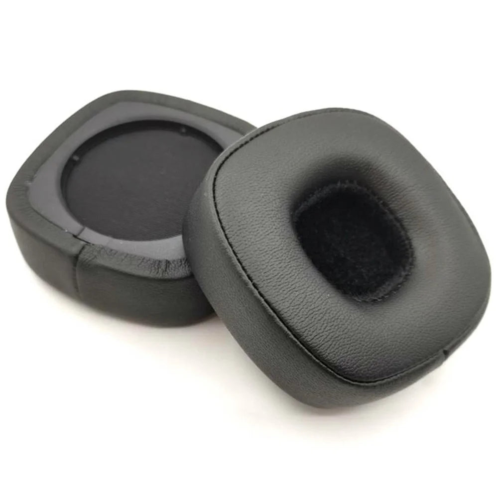 1 Pair Headphone Earpads For Marshall Major IV Protein Leather Replacement Cushions Earcups - Black - 1