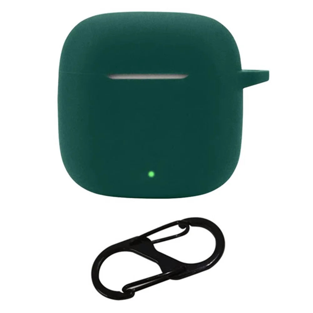 For Huawei FreeBuds SE 3 Bluetooth-compatible Earphones Case with Anti Lost Buckle Silicone Protective Cover - Blackish Green - 1