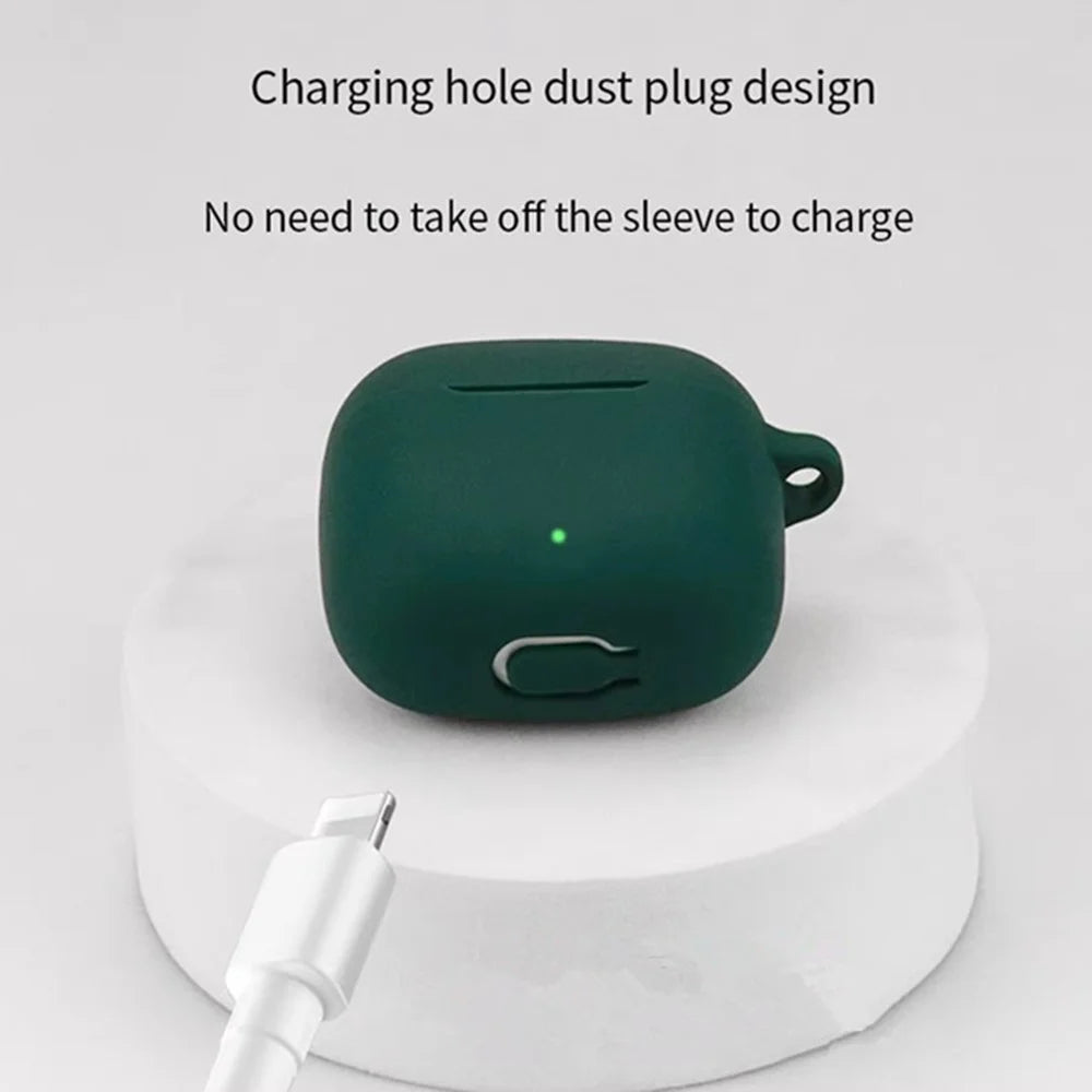 For Huawei FreeBuds SE 3 Bluetooth-compatible Earphones Case with Anti Lost Buckle Silicone Protective Cover - Blackish Green - 5
