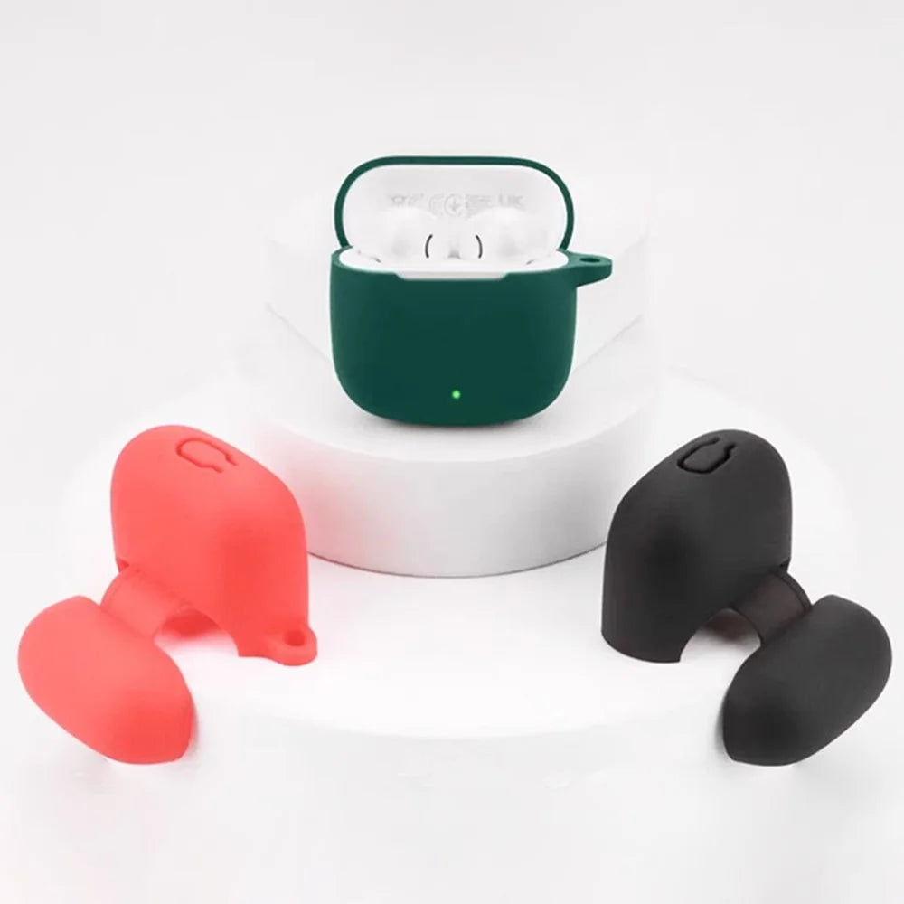 For Huawei FreeBuds SE 3 Bluetooth-compatible Earphones Case with Anti Lost Buckle Silicone Protective Cover - Blackish Green - 6