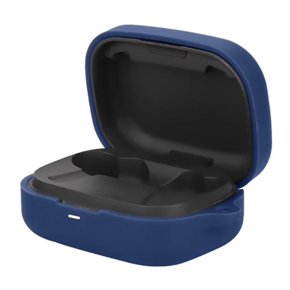 For Bang & Olufsen Beoplay Eleven Bluetooth-compatible Earphones Case with Anti Lost Buckle Silicone Protective Cover - Dark Blue - 2