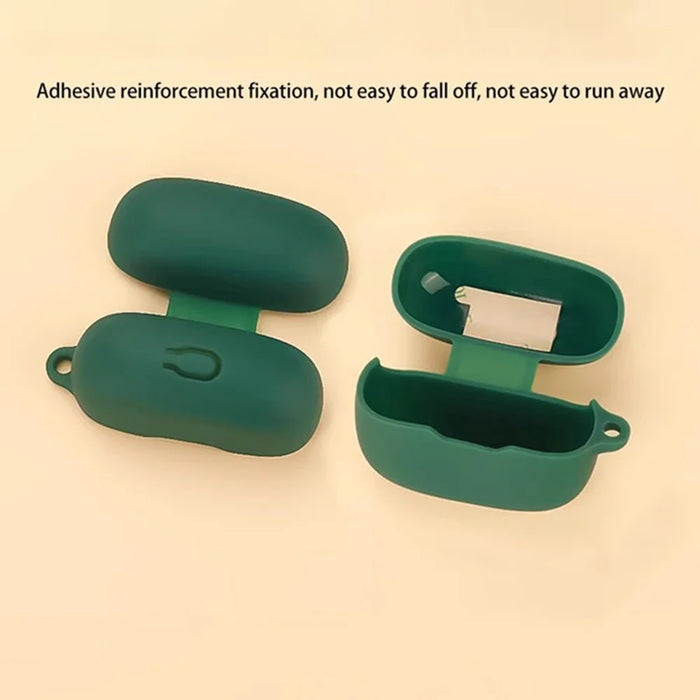 For JBL Wave Beam 2 Bluetooth-compatible Earphones Case with Anti Lost Buckle Silicone Protective Cover - Blackish Green - 5