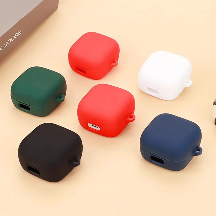 For Sennheiser ACCENTUM Silicone Case with Anti Lost Buckle Bluetooth-compatible Earphones Protective Cover - Red - 6