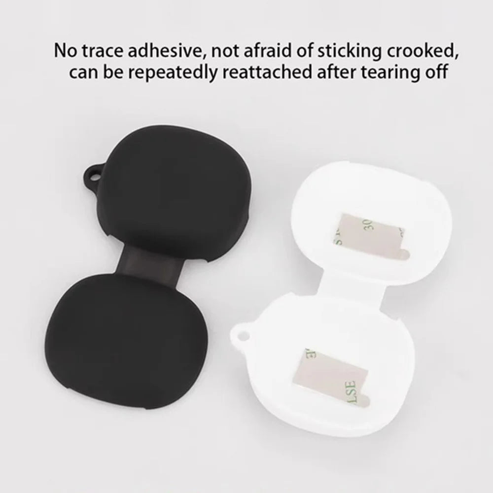For QCY MeloBuds N30 Silicone Case with Anti Lost Buckle Bluetooth-compatible Earphones Protective Cover - Dark Blue - 5