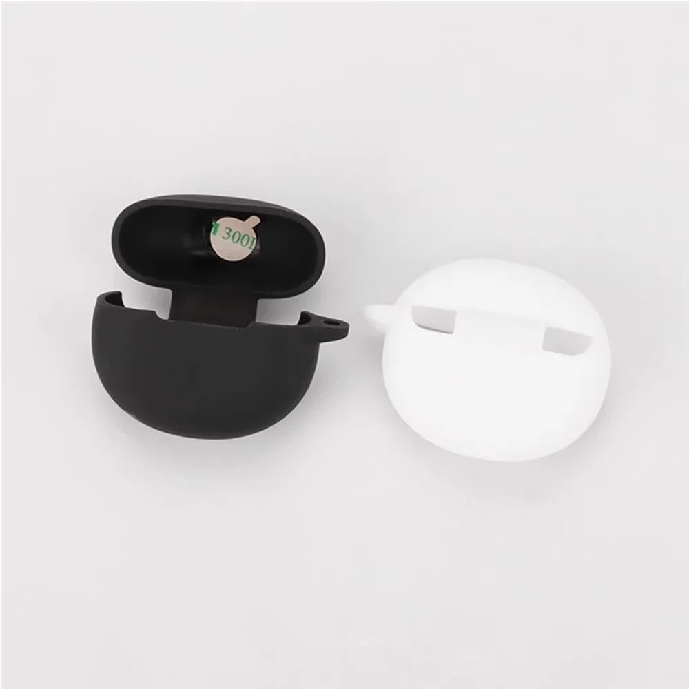 For Realme Buds T01 Silicone Case with Anti Lost Buckle Bluetooth-compatible Earphones Protective Cover - Dark Blue - 6