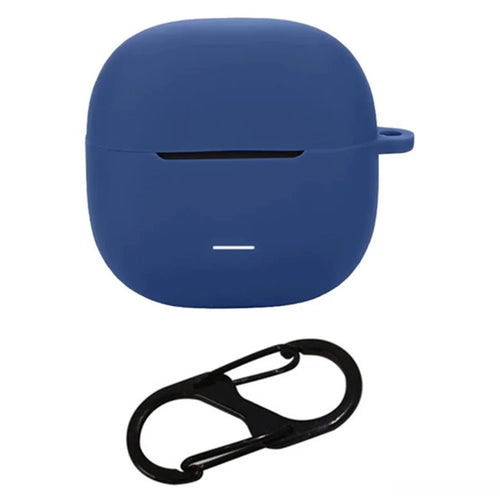 For Xiaomi Redmi Buds 5C Silicone Case with Anti Lost Buckle Bluetooth-compatible Earphones Protective Cover - Dark Blue - 1