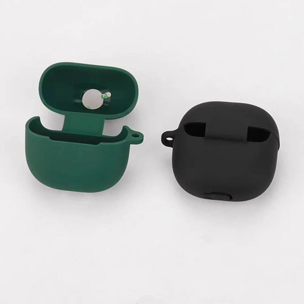 For Xiaomi Redmi Buds 5C Silicone Case with Anti Lost Buckle Bluetooth-compatible Earphones Protective Cover - Dark Blue - 6