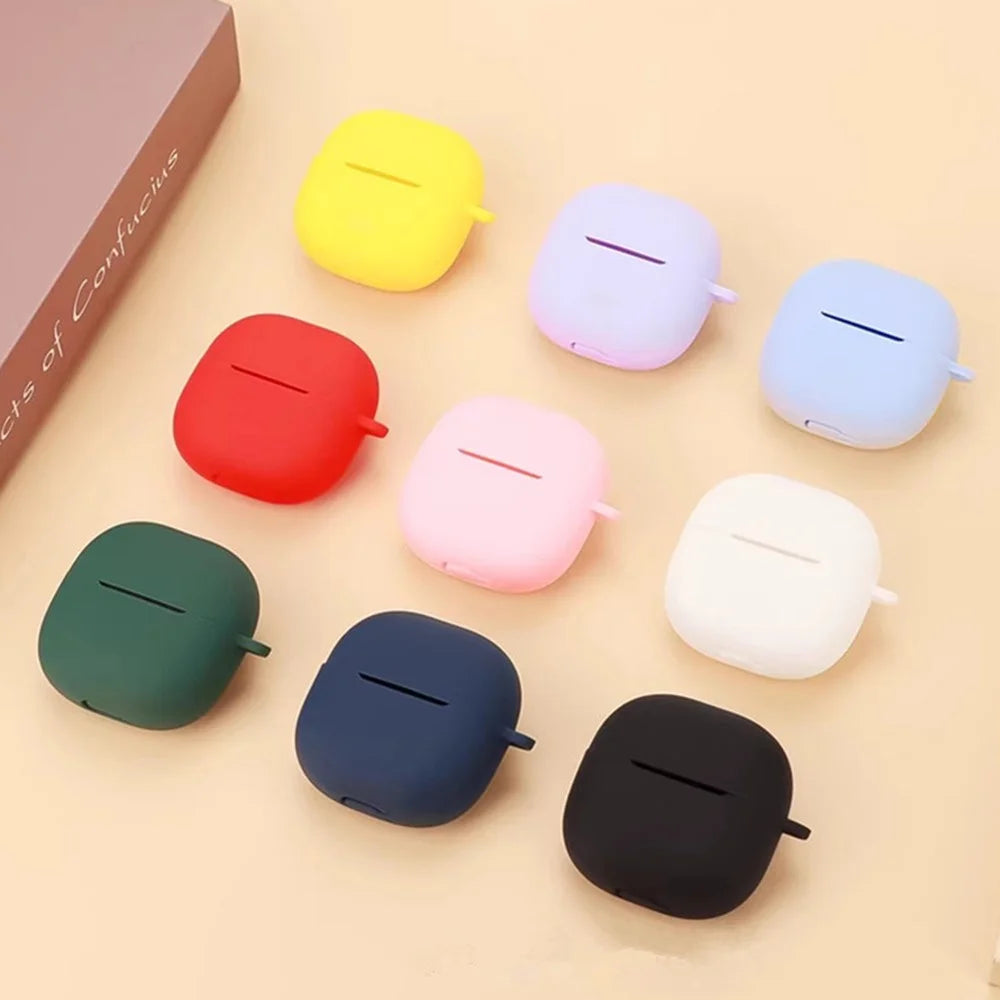 For Xiaomi Redmi Buds 5C Silicone Case with Anti Lost Buckle Bluetooth-compatible Earphones Protective Cover - Dark Blue - 7