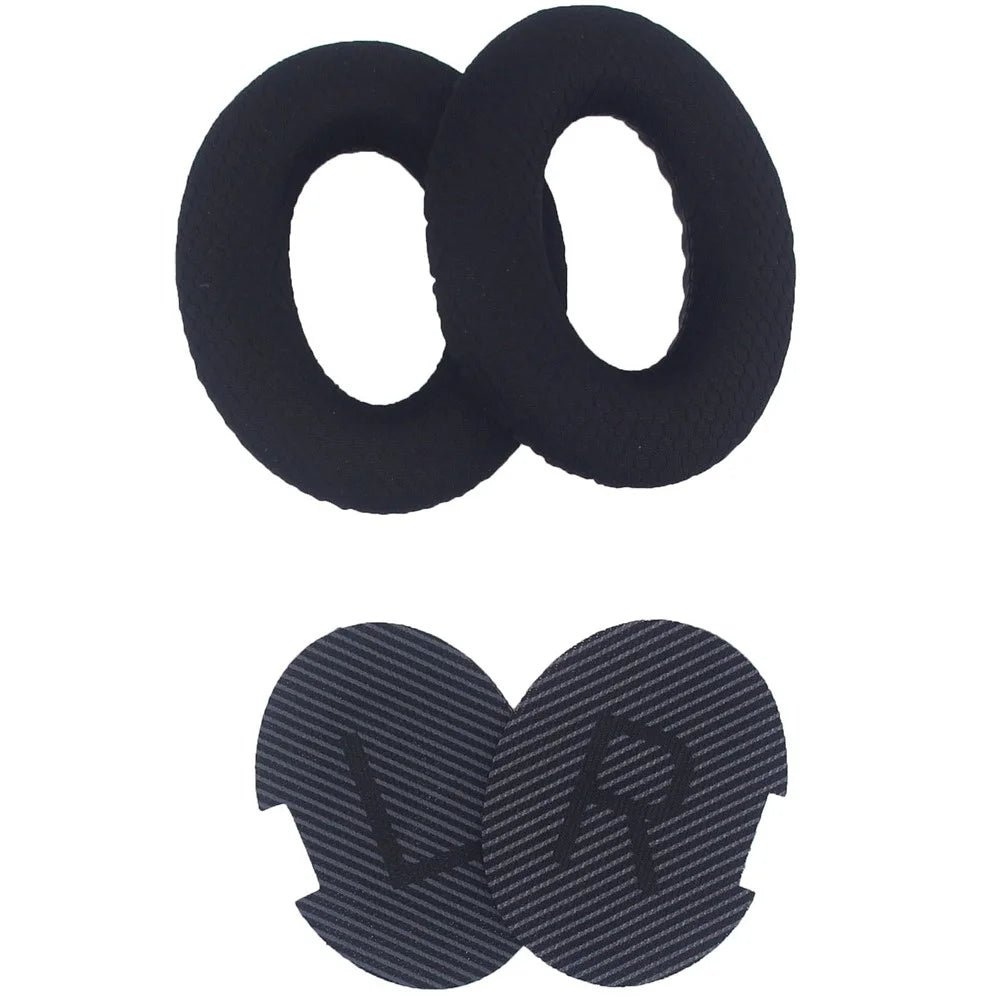 JZF-525 1 Pair Headphone Ear Pads for Bose Soundtrue AE II / QuietComfort 35 / 25 / 15 Replacement Cushions Earmuffs - Black+Black - 4