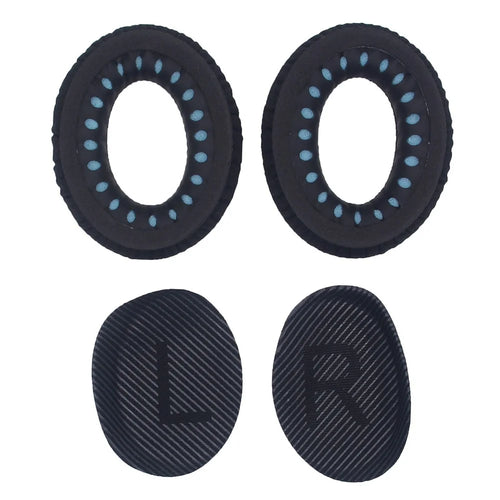 JZF-526 1 Pair for Bose QuietComfort 35 Headphone Replacement Mesh Cloth Ear Pads Cushions - Black - 1