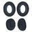 JZF-526 1 Pair for Bose QuietComfort 35 Headphone Replacement Mesh Cloth Ear Pads Cushions - Black - 1