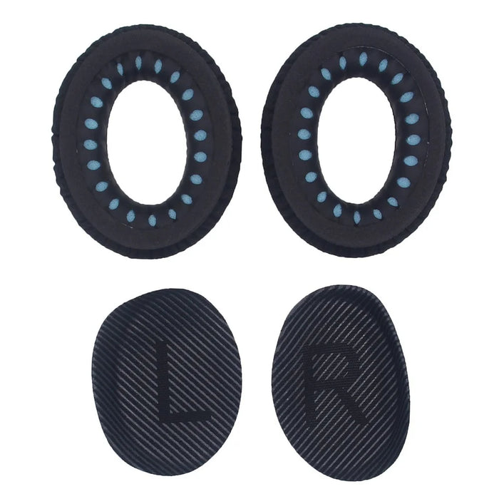 JZF-526 1 Pair for Bose QuietComfort 35 Headphone Replacement Mesh Cloth Ear Pads Cushions - Black - 1
