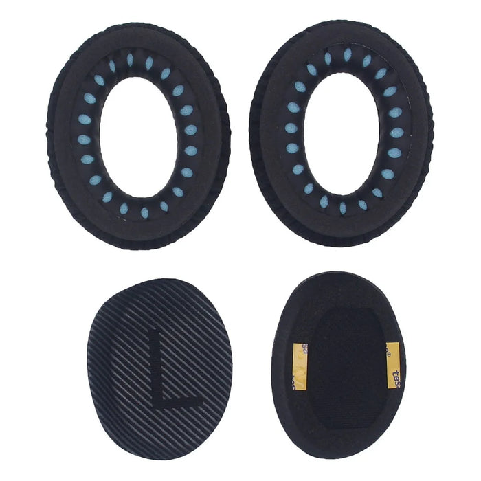 JZF-526 1 Pair for Bose QuietComfort 35 Headphone Replacement Mesh Cloth Ear Pads Cushions - Black - 2