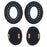 JZF-526 1 Pair for Bose QuietComfort 35 Headphone Replacement Mesh Cloth Ear Pads Cushions - Black - 3