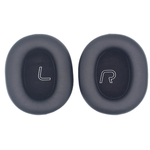 JZF-529 1 Pair for Edifier W860NB Pro / W860 Pro Headphone Earpads Replacement Cushions - Protein Leather / Black - 1