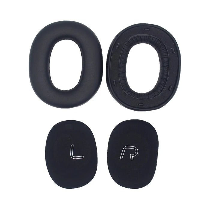 JZF-529 1 Pair for Edifier W860NB Pro / W860 Pro Headphone Earpads Replacement Cushions - Protein Leather / Black - 3