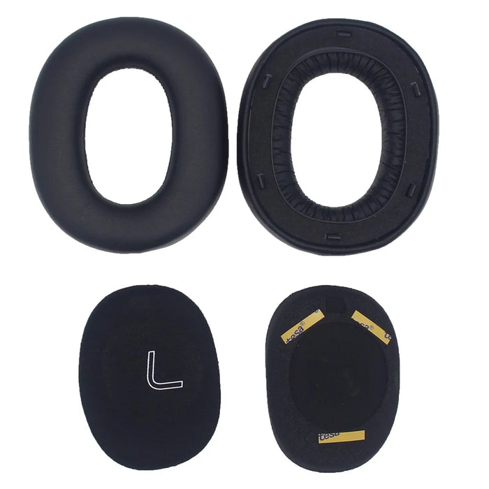 JZF-529 1 Pair for Edifier W860NB Pro / W860 Pro Headphone Earpads Replacement Cushions - Protein Leather / Black - 4