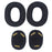JZF-529 1 Pair for Edifier W860NB Pro / W860 Pro Headphone Earpads Replacement Cushions - Protein Leather / Black - 6