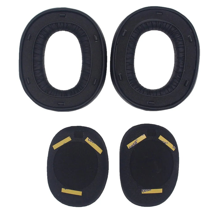 JZF-529 1 Pair for Edifier W860NB Pro / W860 Pro Headphone Earpads Replacement Cushions - Protein Leather / Black - 6