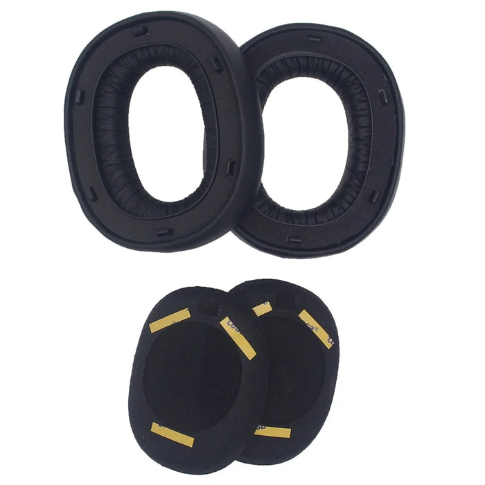 JZF-529 1 Pair for Edifier W860NB Pro / W860 Pro Headphone Earpads Replacement Cushions - Protein Leather / Black - 7
