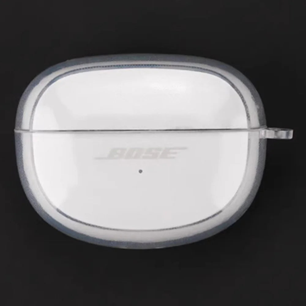 For Bose Ultra Open Earbuds Protective Case Transparent TPU Cover with Anti Lost Buckle - 1
