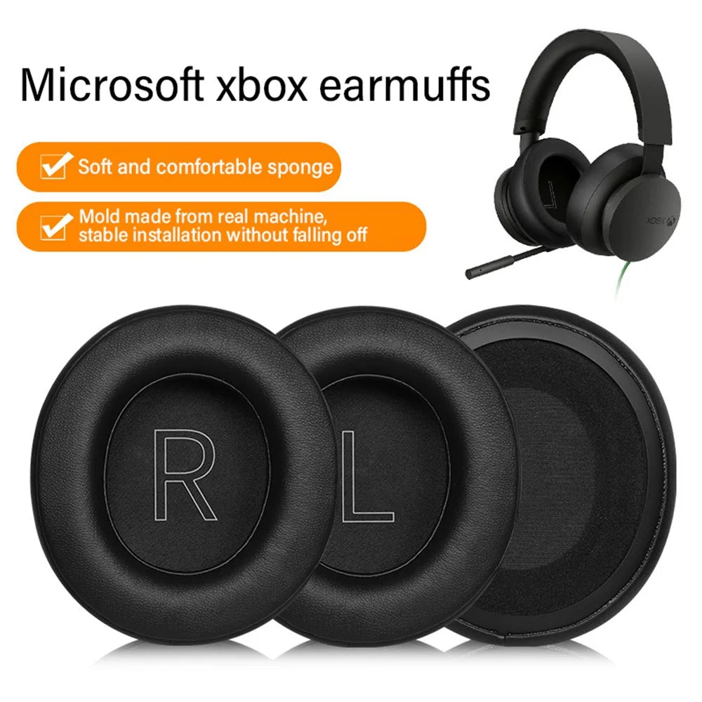 For Xbox Series X / S Replacement Ear Pads Protein Leather Headset Cushions - 2