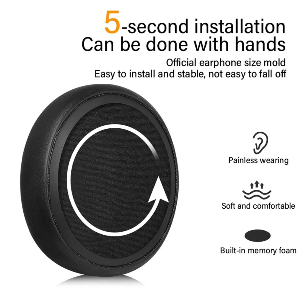 For Xbox Series X / S Replacement Ear Pads Protein Leather Headset Cushions - 6