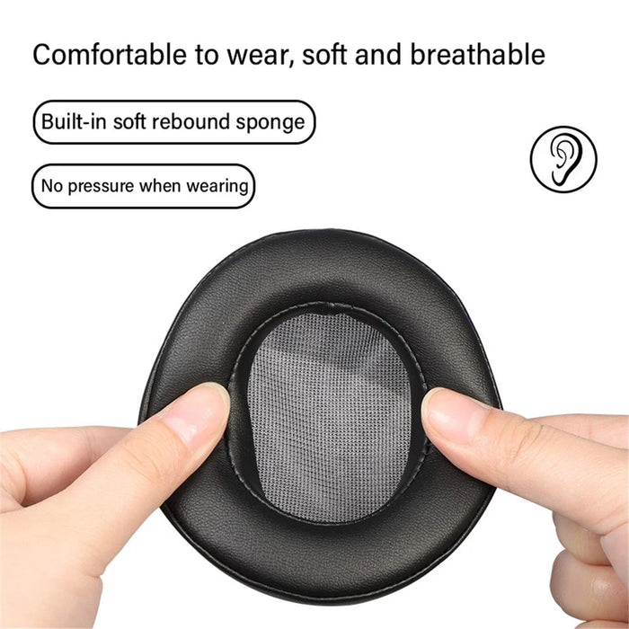 1 Pair Replacement Earpads For Panasonic RP-HD10E Headphone Protein Leather Ear Cushions - 3