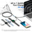 100W Metal Shell Braided Charging Cable Wireless Charger For Computer  /  Phone  /  Watch  /  Earbuds USB-C Output Cable - Dual Type-C (U33) - 2