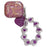 For AirPods Pro Protective Case with Love Chain Deep Purple Pattern Soft TPU Cover Shell Texture - 1