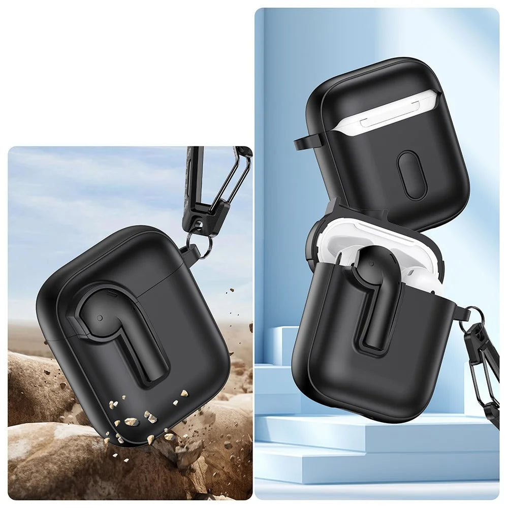 Colorful Lock Earphone Case For Apple AirPods with Wireless Charging Case (2019)  /  AirPods with Charging Case (2016)  /  (2019) - White  /  Orange - 4