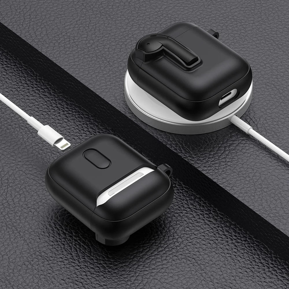 Colorful Lock Earphone Case For Apple AirPods with Wireless Charging Case (2019)  /  AirPods with Charging Case (2016)  /  (2019) - White  /  Orange - 6
