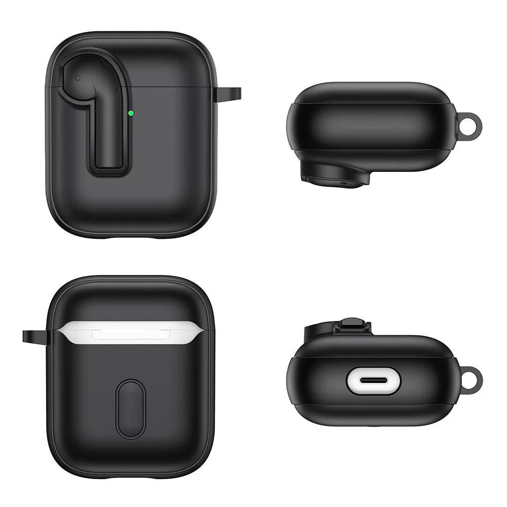 Colorful Lock Earphone Case For Apple AirPods with Wireless Charging Case (2019)  /  AirPods with Charging Case (2016)  /  (2019) - White  /  Orange - 7