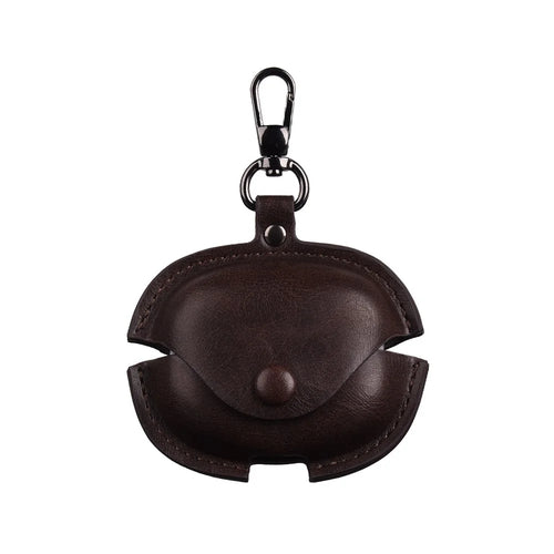 For Xiaomi Redmi Buds 6 Pro Earphone Case Business Leather + PC Protective Cover - Dark Brown - 1