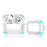Four-corner Anti-Drop Clear TPU Protective Case Cover for AirPods Pro - Green - 2