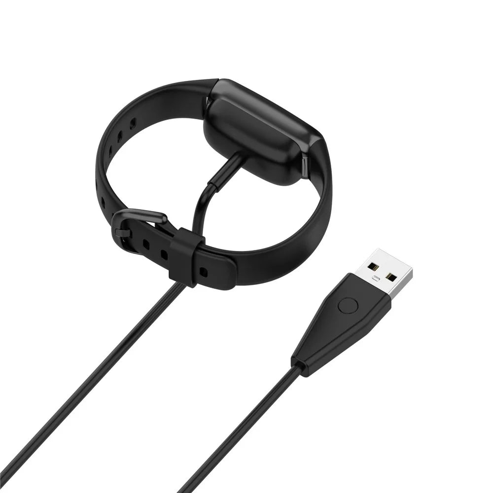 0.5m USB Magnetic Charger Base Cable Adapter with Reset Button for Fitbit Charge 5/Luxe Smart Wristband - 2