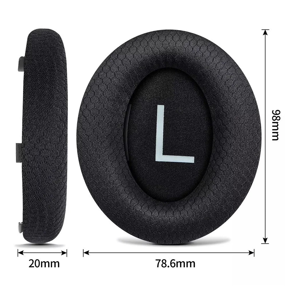 For Bose NC700 Replacement Ear Pads Headset Breathable Mesh Sponge Covers - Black - 6