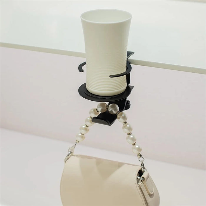 JD062 2 In 1 PC Gaming Headset Stand 360 Degree Rotating Headphone Cup Holder - 7