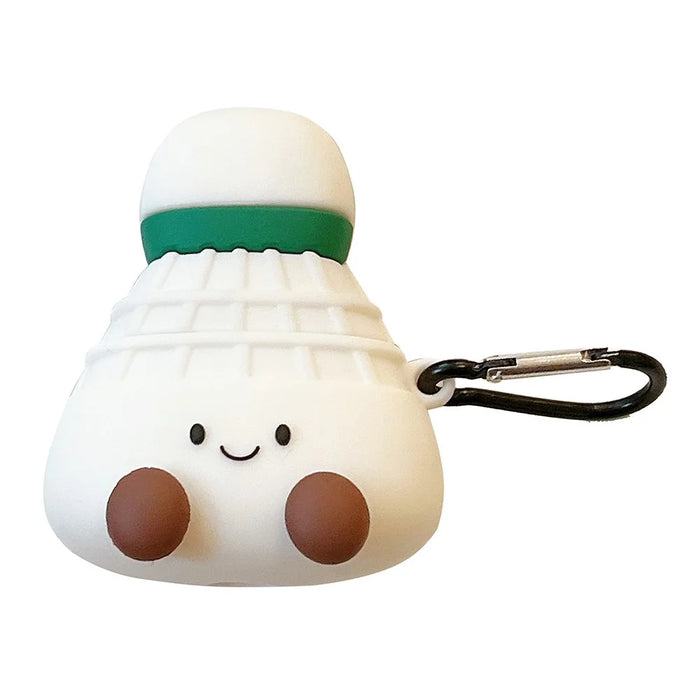 Earphone Case for Apple AirPods with Wireless Charging Case (2019)  /  AirPods with Charging Case (2019)  /  (2016) Badminton Shape - 1