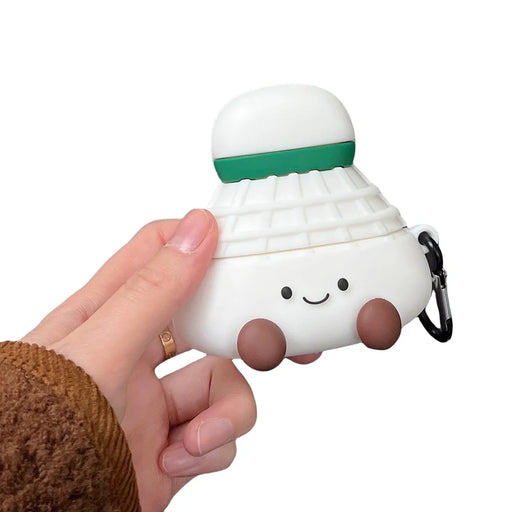 For Apple AirPods Pro 2 / AirPods Pro Earphone Case Cute Cartoon Badminton Shape Silicone Cover with Carabiner - 2