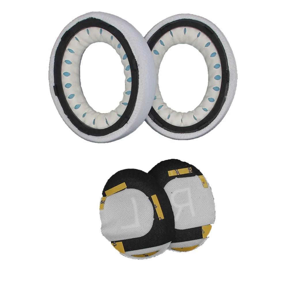 JZF-317 1Pair For Bose 700  /  NC700 Headset Earpads Foam Replacement Ear Cushions Mesh Fabric Protective Cover with Cotton Pads - White - 5
