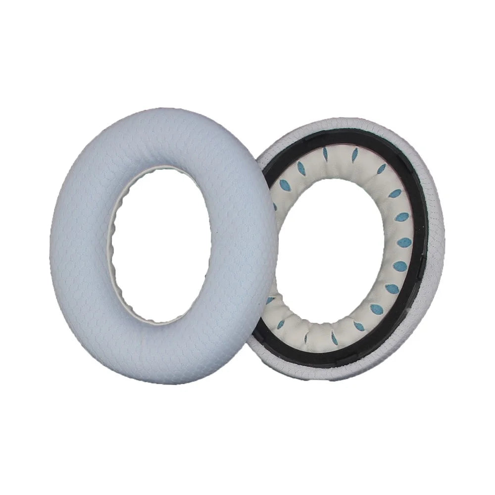 JZF-317 1Pair For Bose 700  /  NC700 Headset Earpads Foam Replacement Ear Cushions Mesh Fabric Protective Cover with Cotton Pads - White - 7