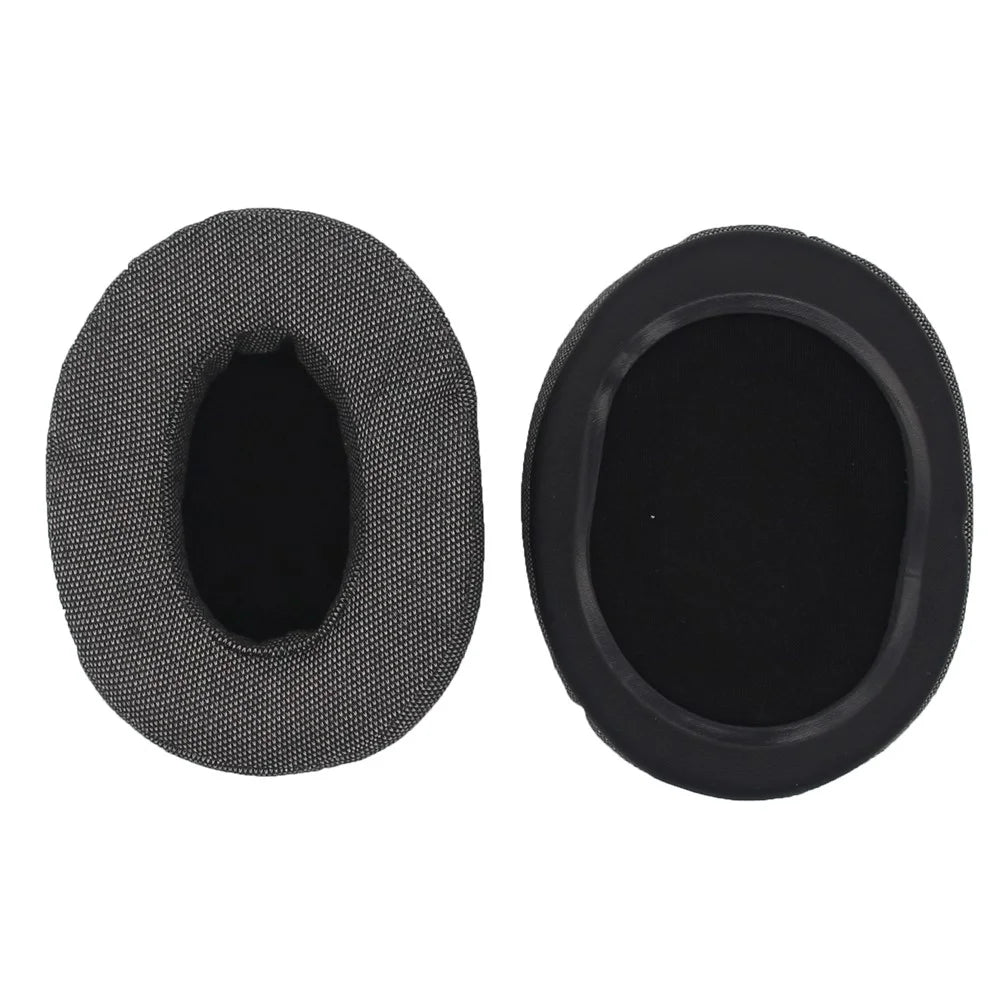 JZF-544 1Pair For Brainwavz HM5 Headset Earpads Replacement Oval  Linen Fabric Ear Cushions Headphone Protective Cover 110 x 90mm - 1