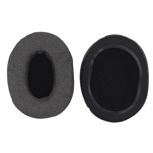 JZF-544 1Pair For Brainwavz HM5 Headset Earpads Replacement Oval  Linen Fabric Ear Cushions Headphone Protective Cover 110 x 90mm - 1