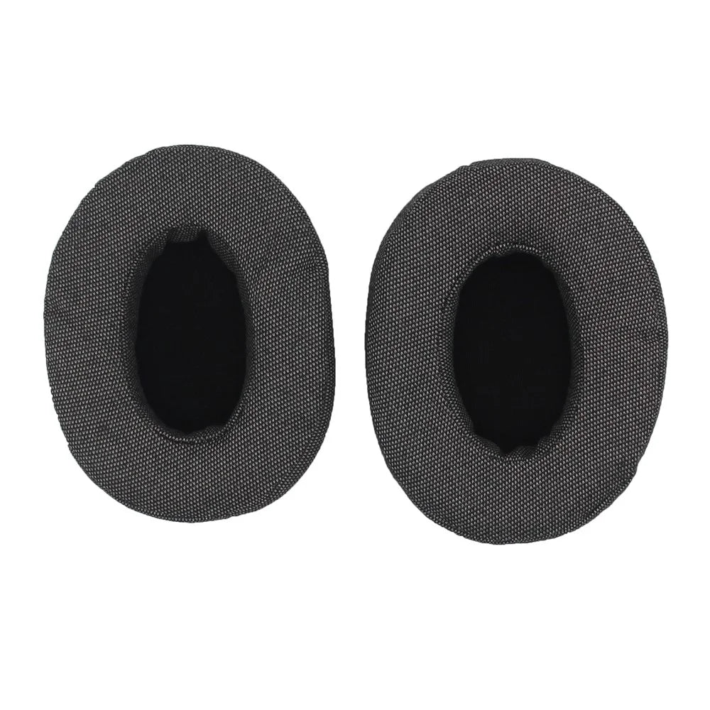 JZF-544 1Pair For Brainwavz HM5 Headset Earpads Replacement Oval  Linen Fabric Ear Cushions Headphone Protective Cover 110 x 90mm - 2