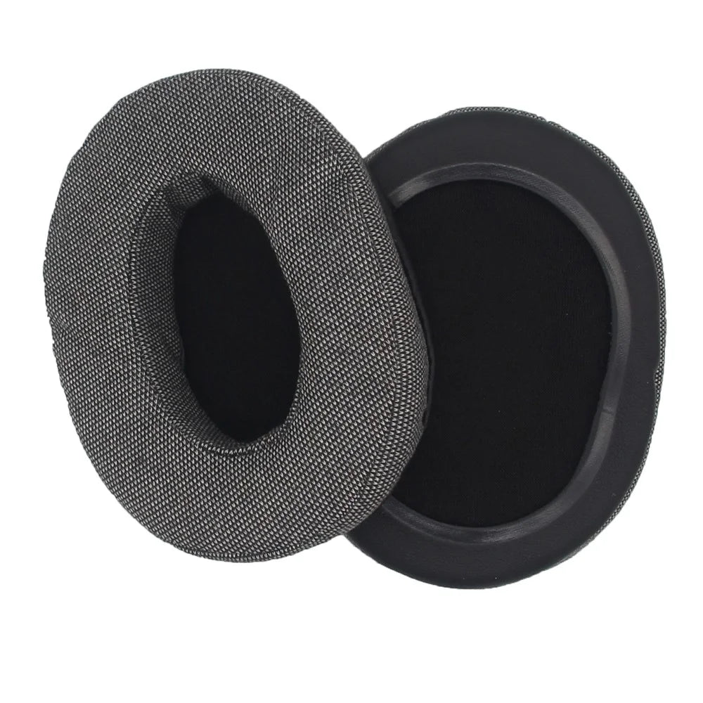 JZF-544 1Pair For Brainwavz HM5 Headset Earpads Replacement Oval  Linen Fabric Ear Cushions Headphone Protective Cover 110 x 90mm - 5