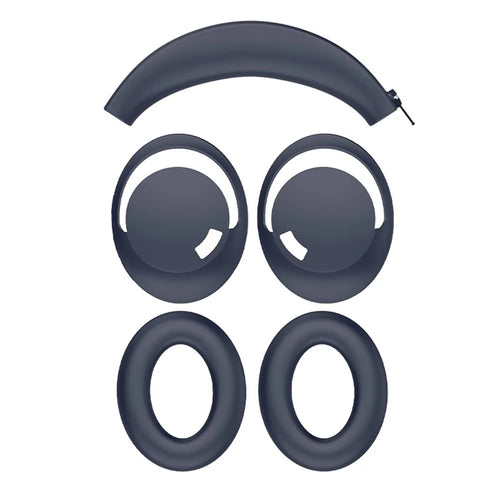 JZF-539 Headphones Protective Case For 1MORE Sonoflow  /  HC905  /  HQ51  /  HQ30 Silicone Cover Earphone Accessories - Dark Blue - 1