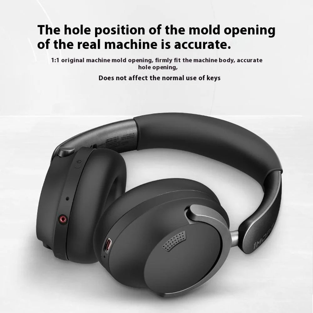 JZF-539 Headphones Protective Case For 1MORE Sonoflow  /  HC905  /  HQ51  /  HQ30 Silicone Cover Earphone Accessories - Dark Blue - 7