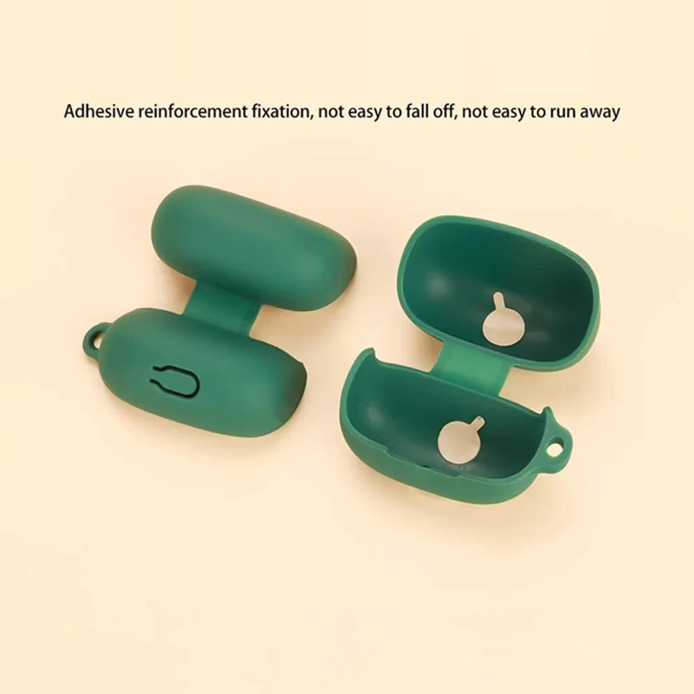 For Xiaomi Redmi Buds 5 Pro Silicone Case with Anti Lost Buckle Bluetooth-Compatible Earphones Protective Cover - Blackish Green - 7
